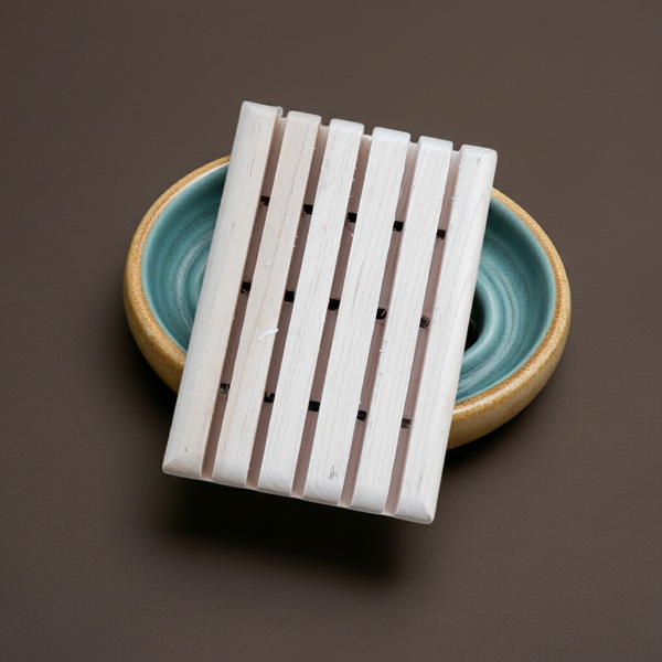 Wooden Soap Saver Dish — Draining Soap Dish for Bar Soaps