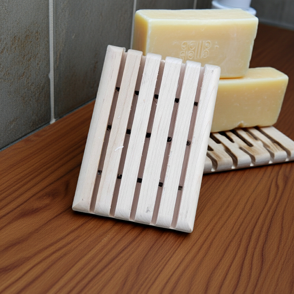 Wooden Soap Saver Dish — Draining Soap Dish for Bar Soaps